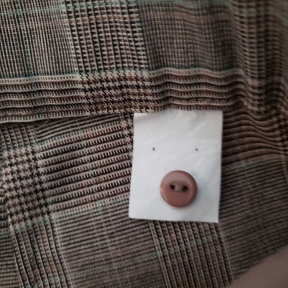 Zara plaid with strips pantsuits pants M - Picture 5 of 9